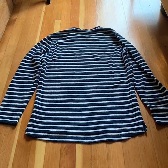Minimum striped crewneck sweater, navy blue and white, 100% cotton - Picture 6 of 11